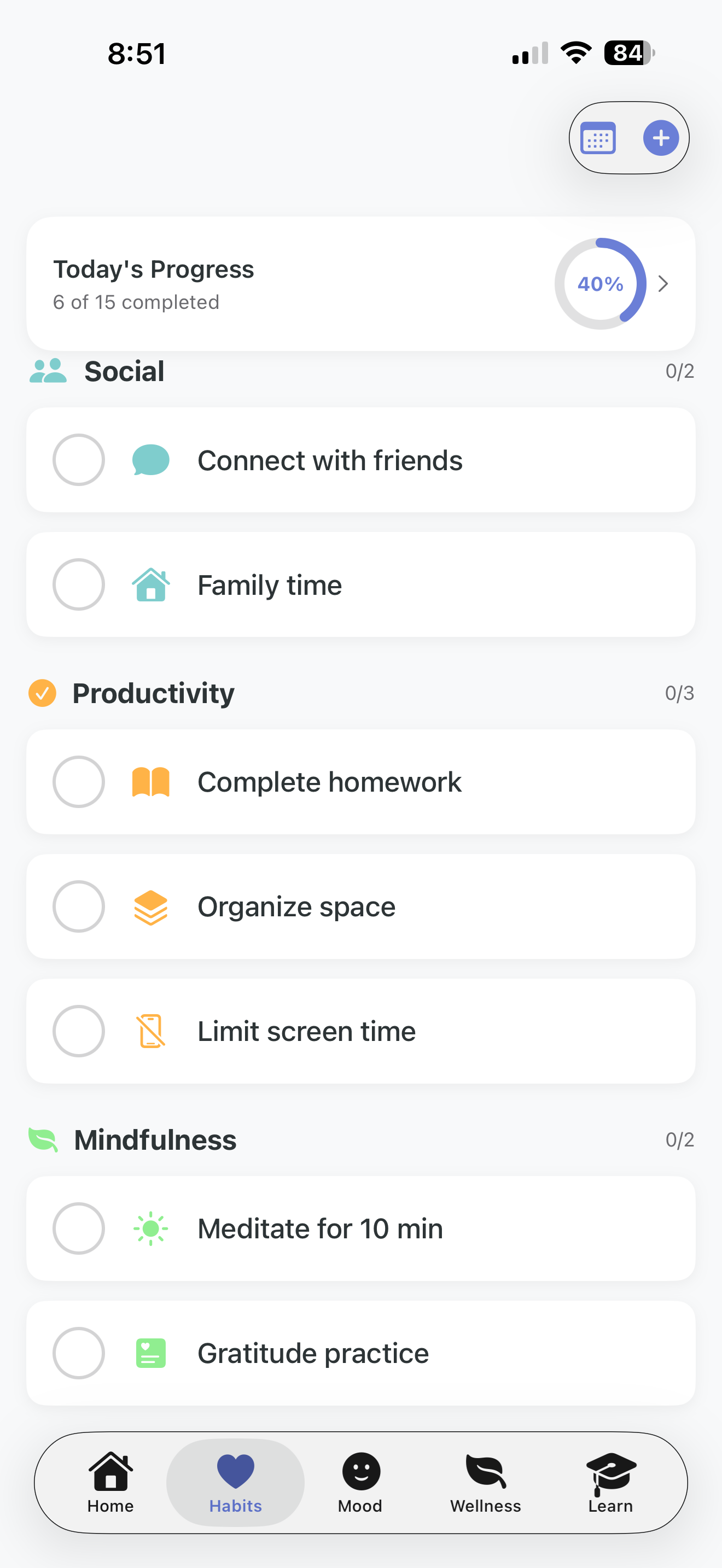 Habits More
